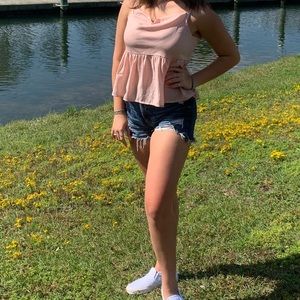 light pink american eagle tank top